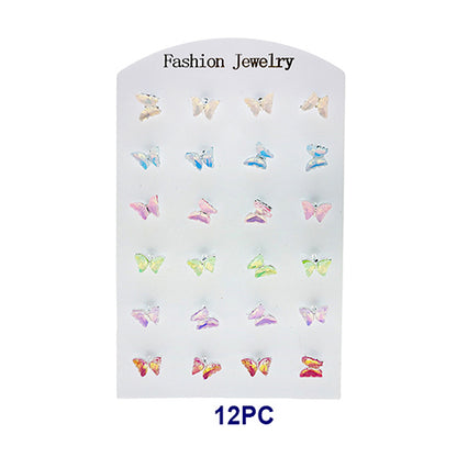 Pastel Butterfly Stud Earrings