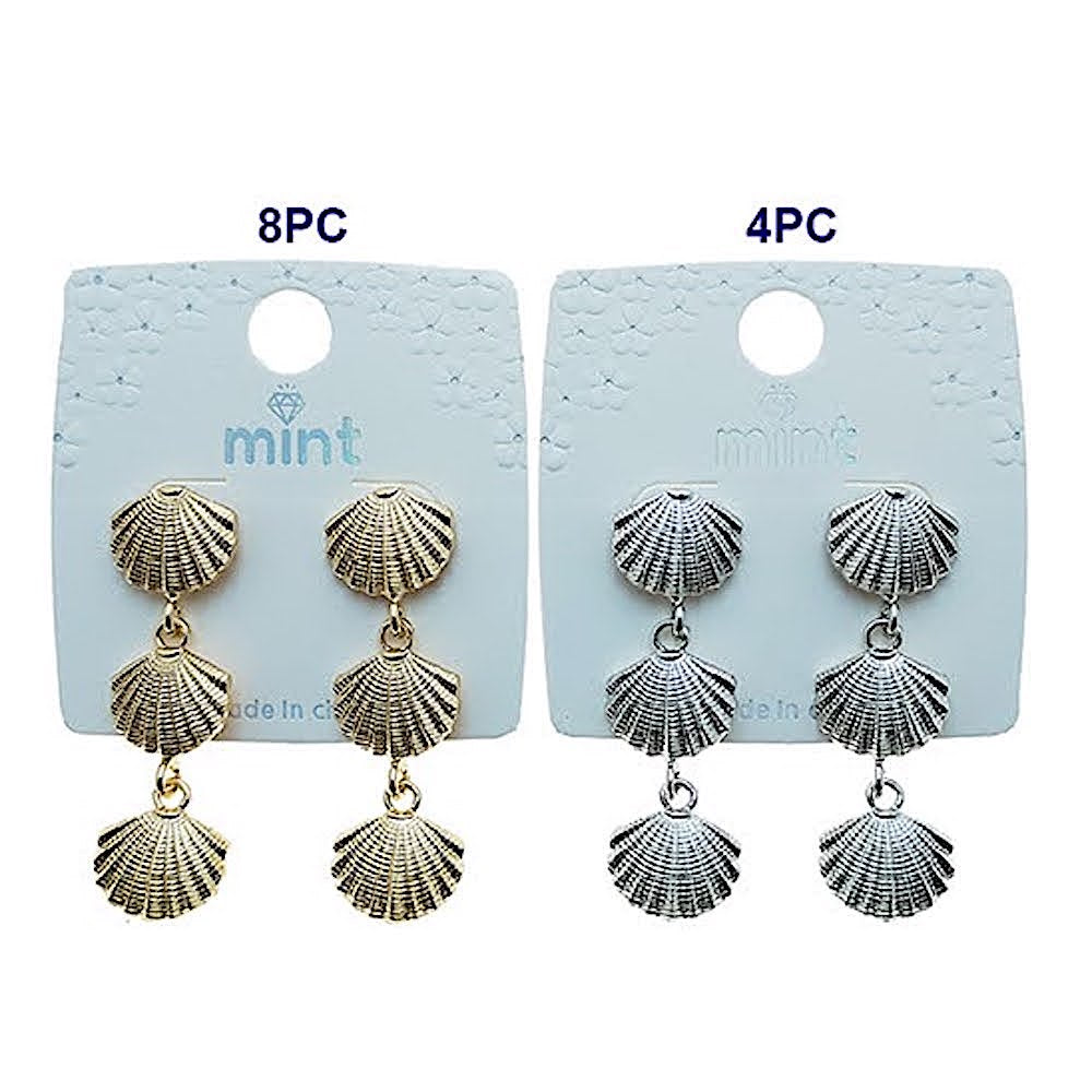 Scallop Shell Cascade Earring