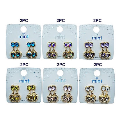 Double Heart Dangle Earring