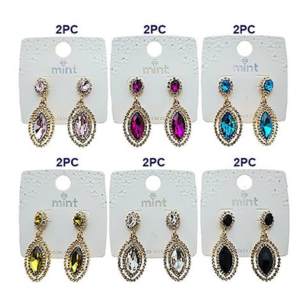 Vintage Marquise Halo Earring