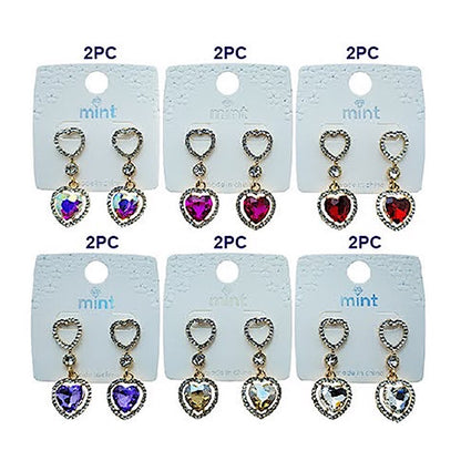 Crystal Heart Statement Earring