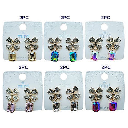 Pavé Clover Crystal Drop Earring