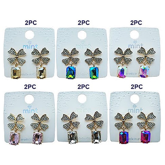 Pavé Clover Crystal Drop Earring