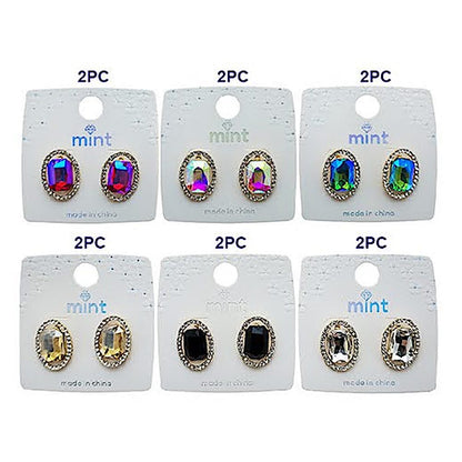 Crystal Halo Post Earring