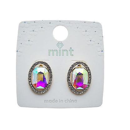 Crystal Halo Post Earring