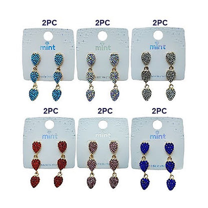 Pavé Teardrop Cascade Earring