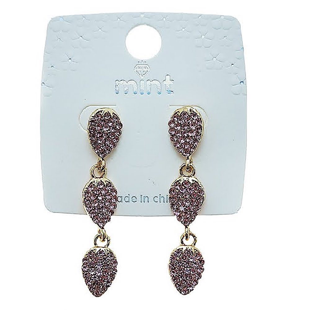 Pavé Teardrop Cascade Earring