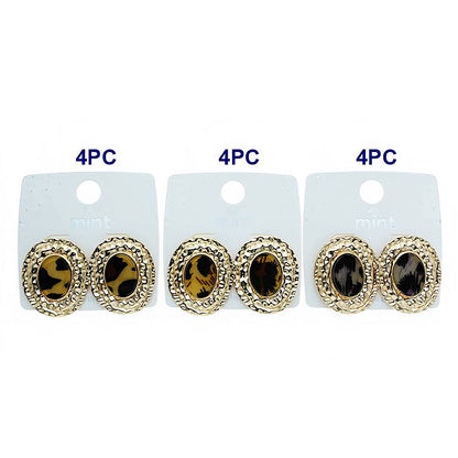 Animal Print Halo Post Earring