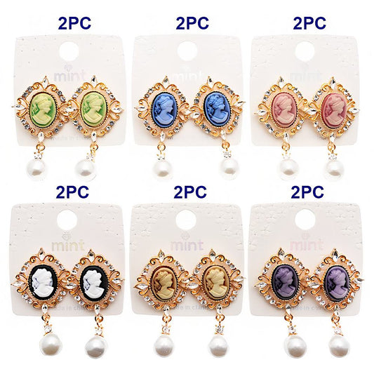 Victorian Lady Pearl Drop Earring