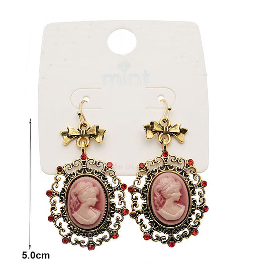 Victorian Lady Bow Drop Earring