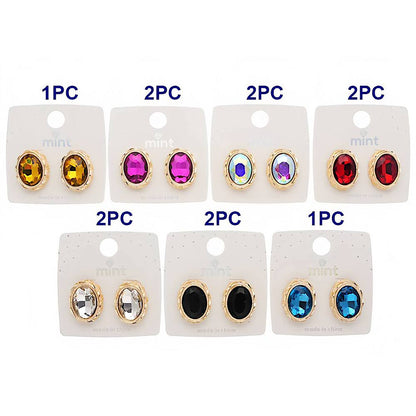 Vintage Crystal Post Earring