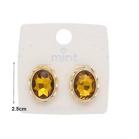 Vintage Crystal Post Earring