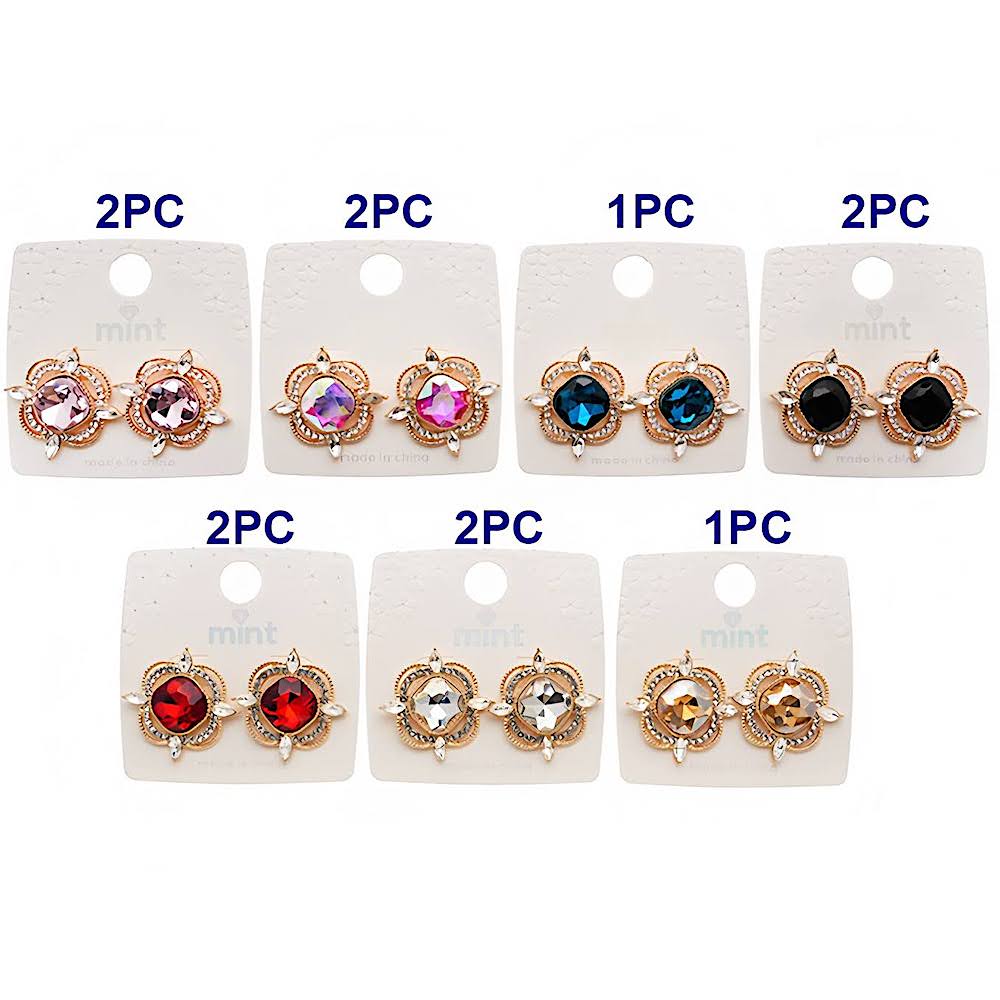 Vintage Crystal Post Earring