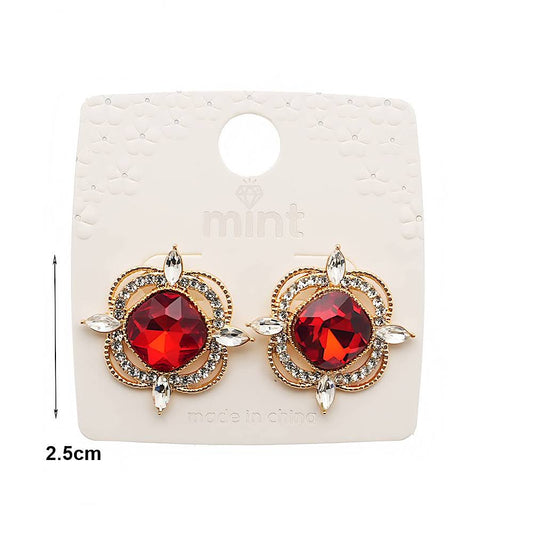 Vintage Crystal Post Earring