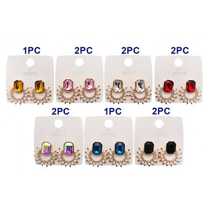 Crystal & Pearl Sun Statement Earring