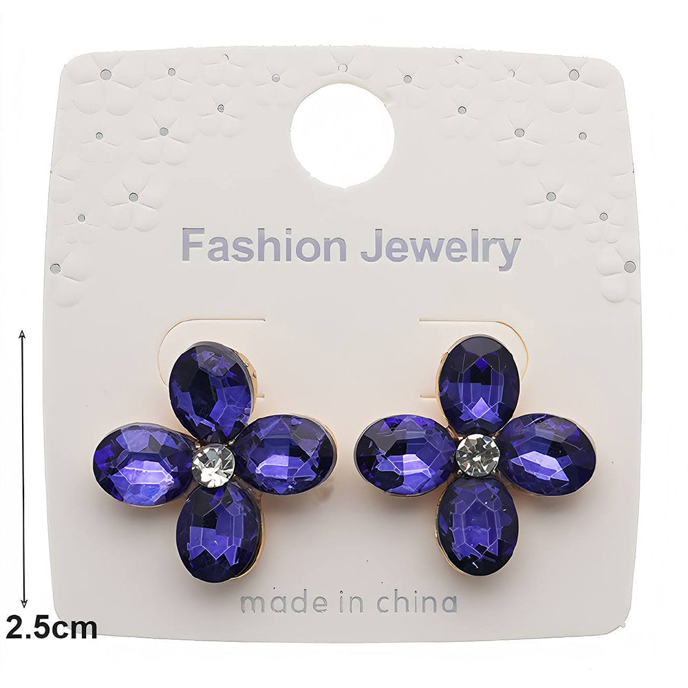 Crystal Flower Earring