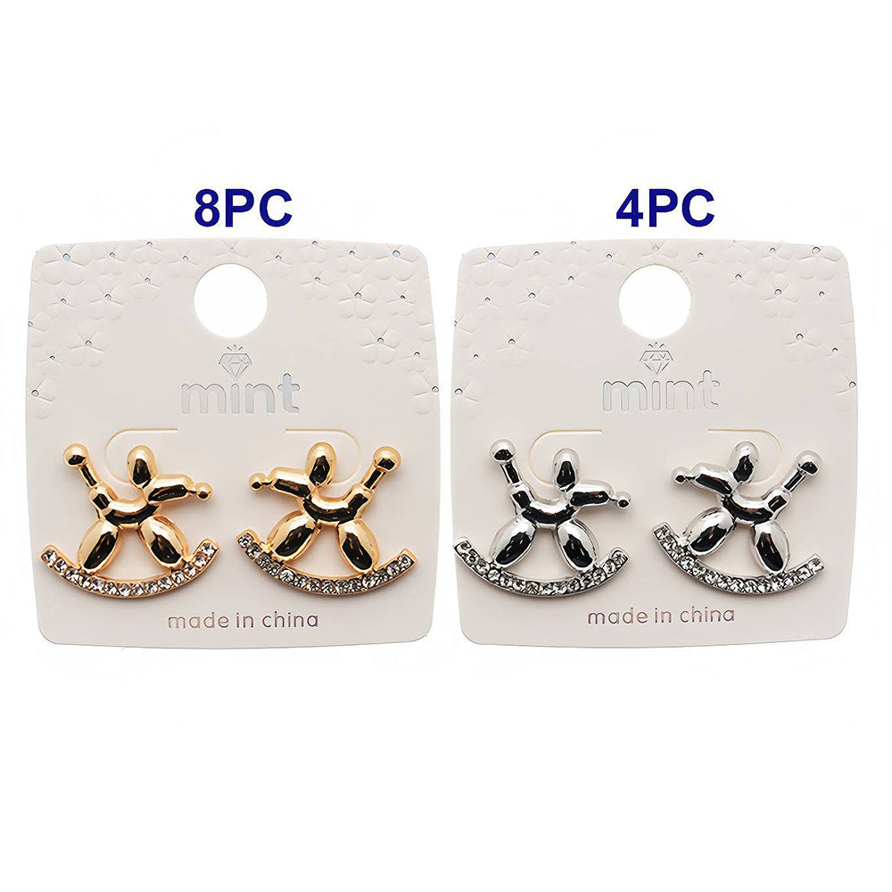 Rocking Balloon Dog Post Earring