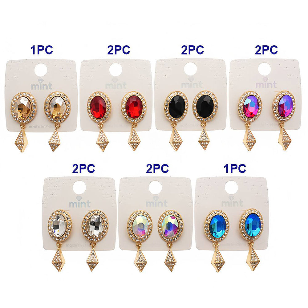 Vintage Crystal & Rhinestone Drop Earring