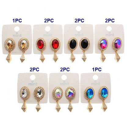 Vintage Crystal & Rhinestone Drop Earring