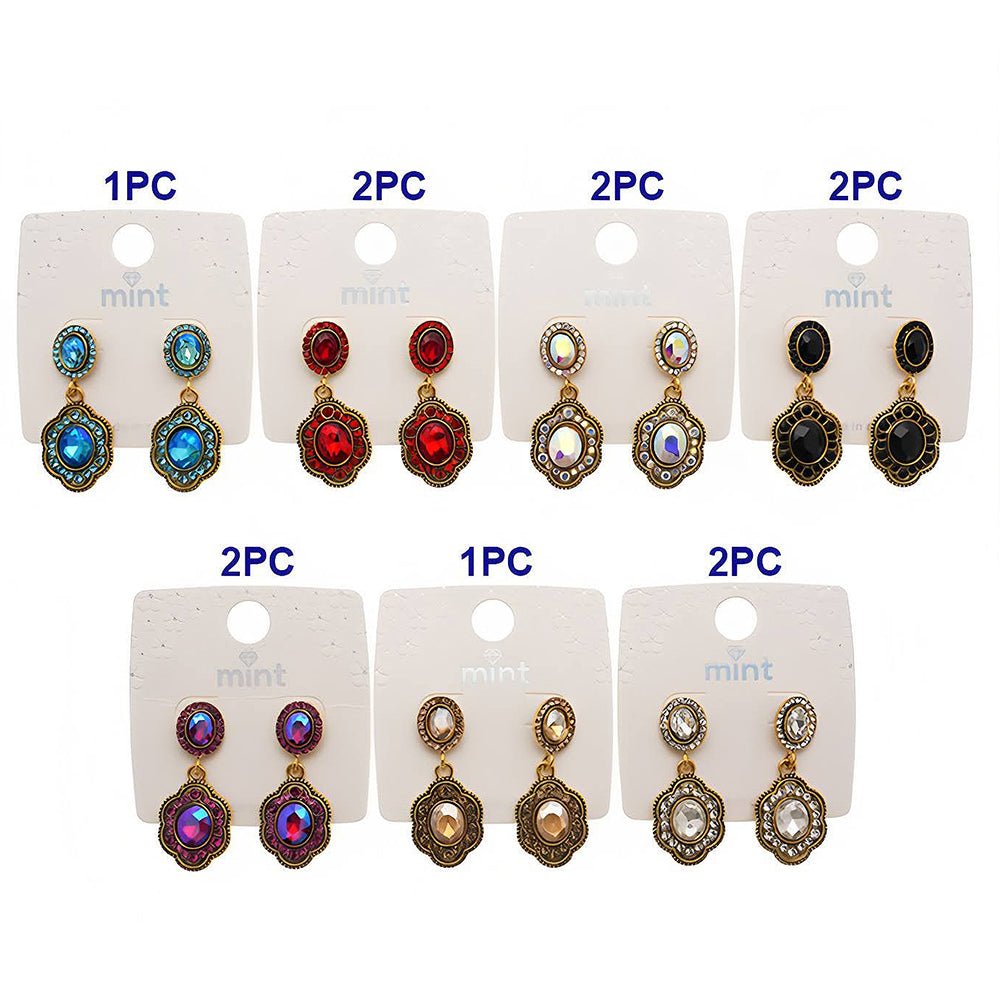 Vintage Crystal Drop Earring