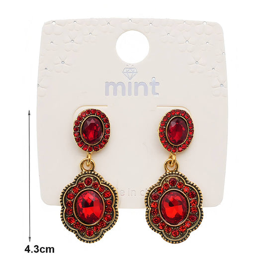 Vintage Crystal Drop Earring