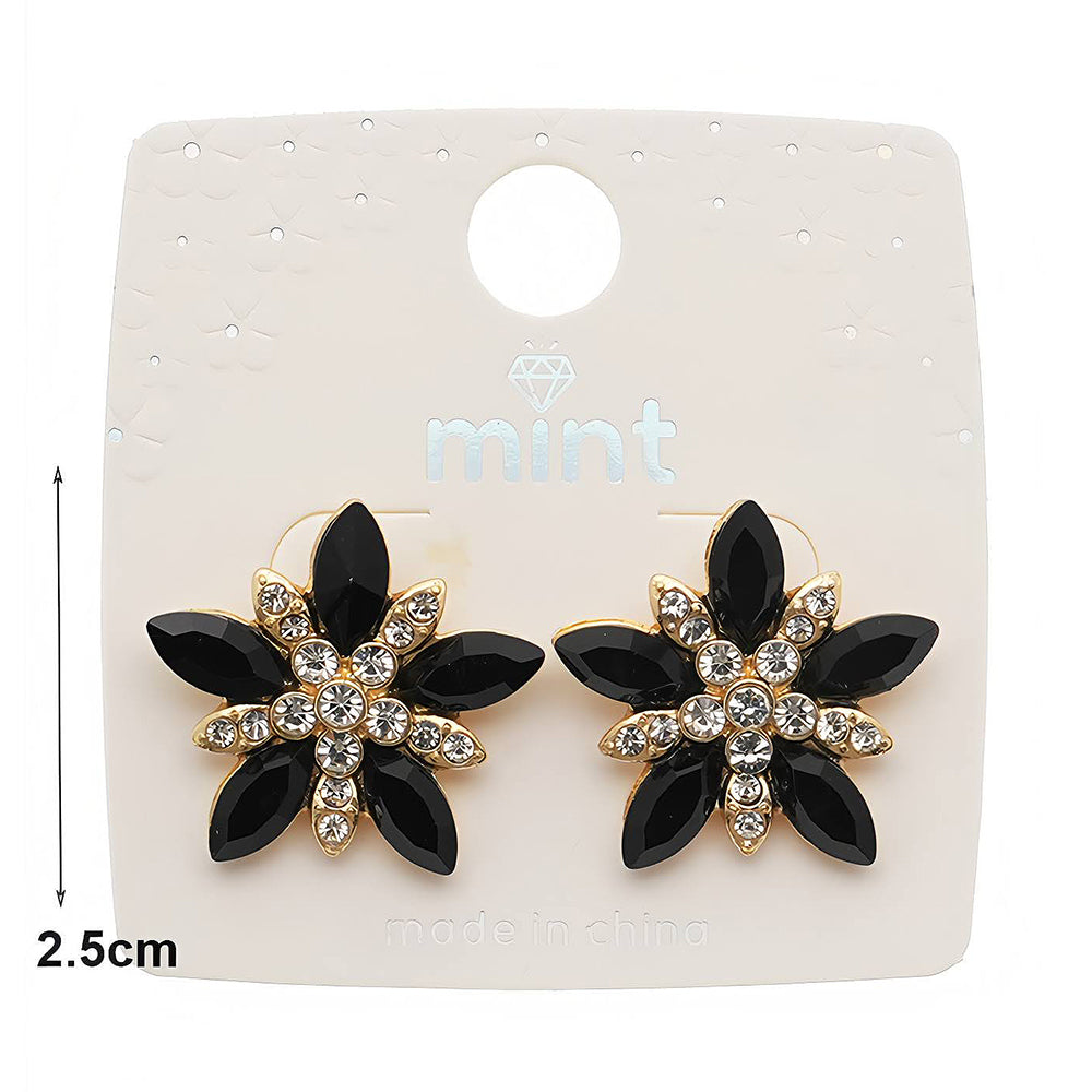 Crystal Flower Statement Earring