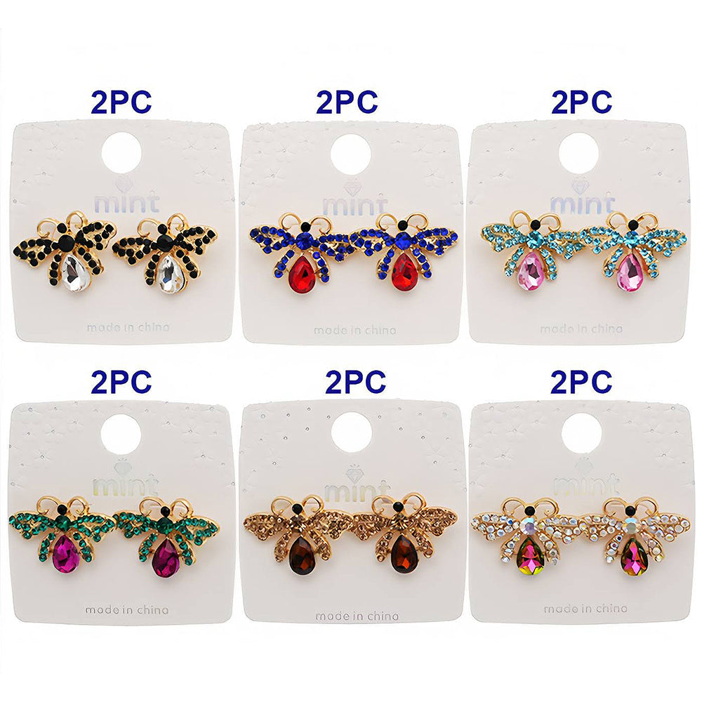 Pavé Honey Bee Statement Earring