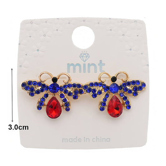 Pavé Honey Bee Statement Earring