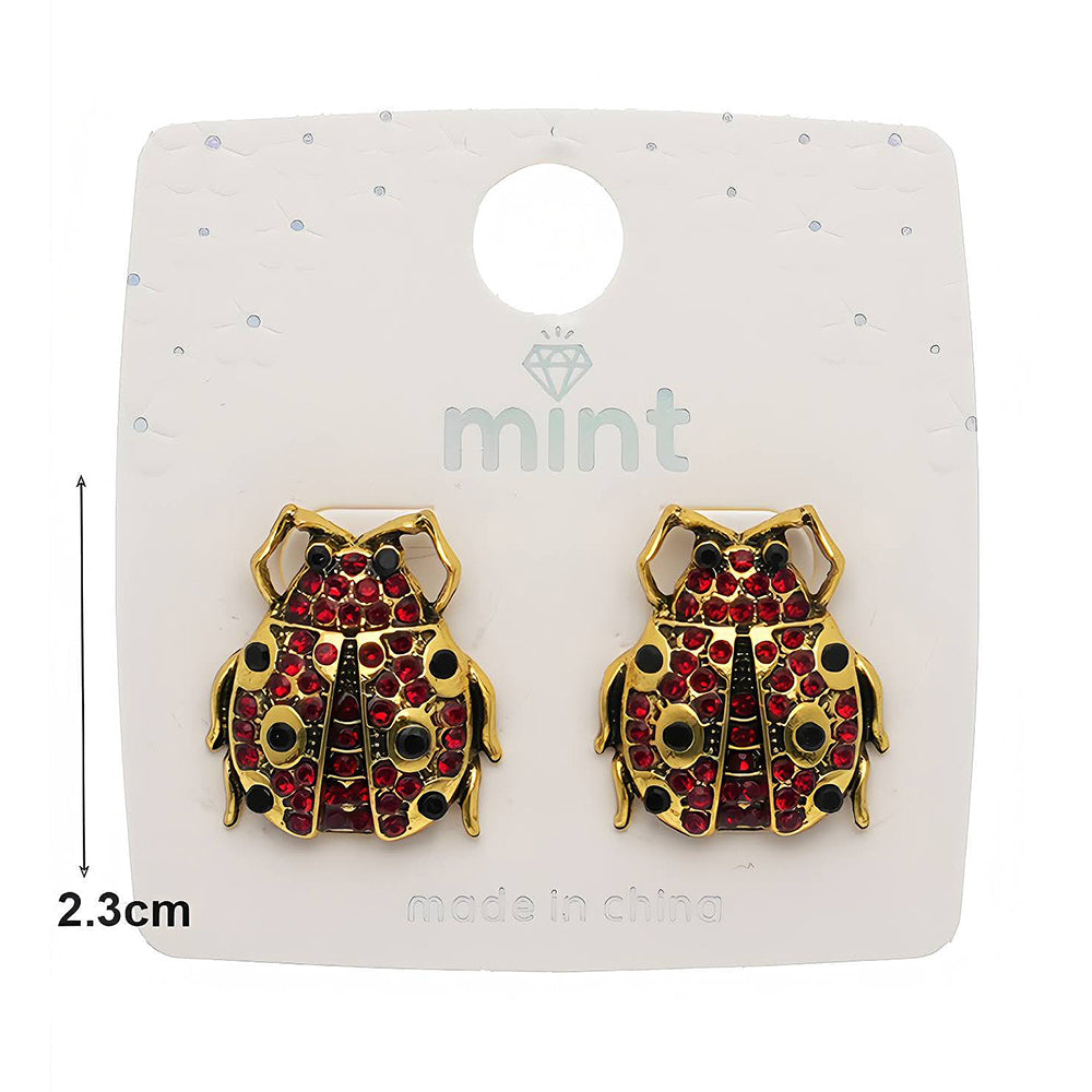 Vintage Pavé Ladybug Earring