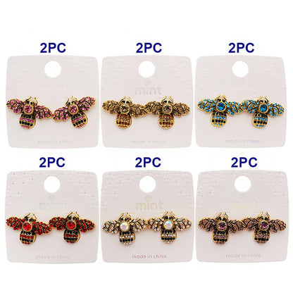 Pavé Honey Bee Statement Earring