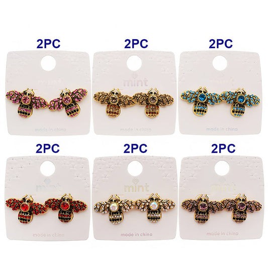 Pavé Honey Bee Statement Earring