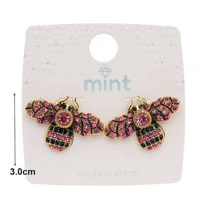 Pavé Honey Bee Statement Earring
