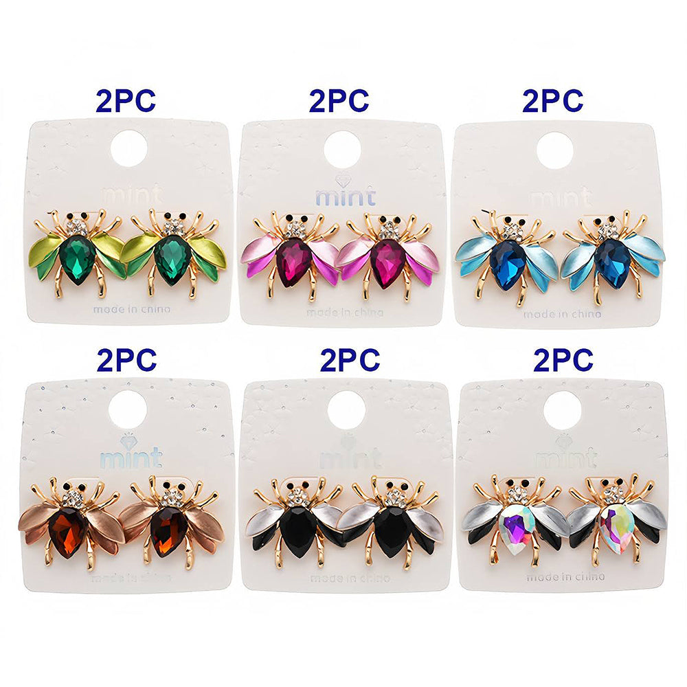 Painted Wing Honey Bee Earring