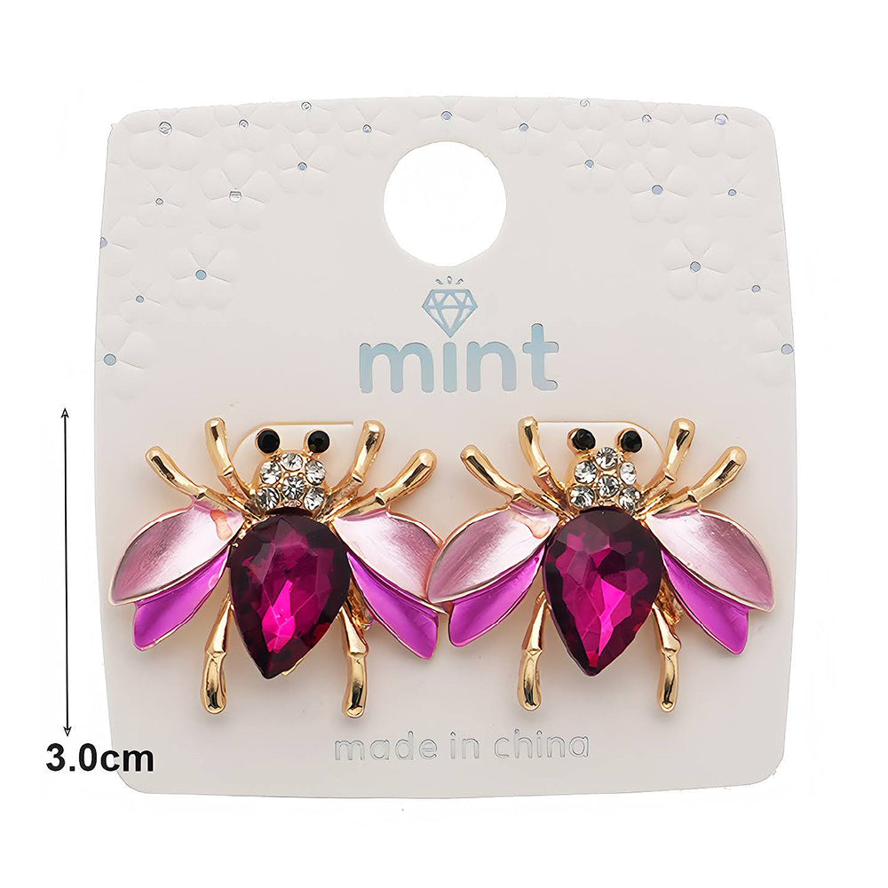 Painted Wing Honey Bee Earring