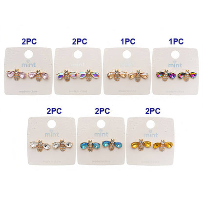 Pavé & Crystal Bumble Bee Earring