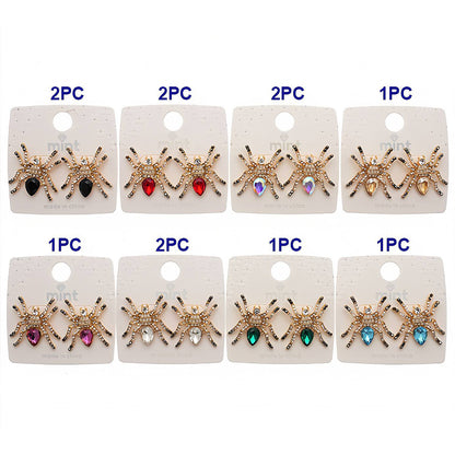 Rhinestone Spider Statement Earring