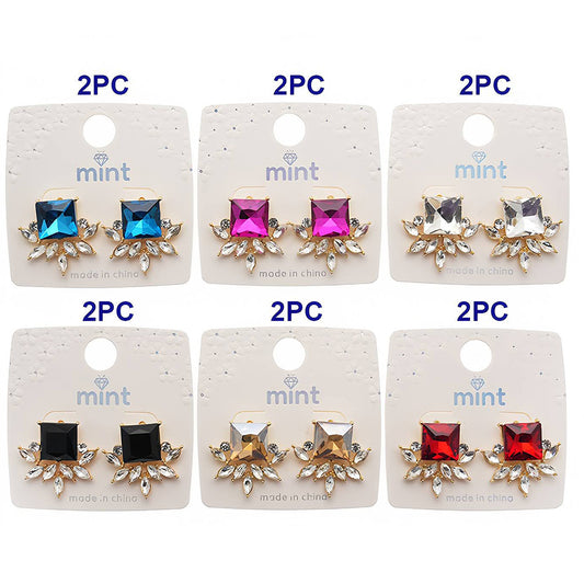 Crystal Cluster Statement Earring