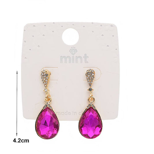 Crystal Teardrop Earring