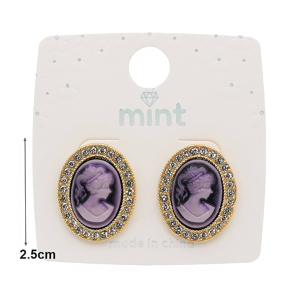 Victorian Lady Cameo Earring