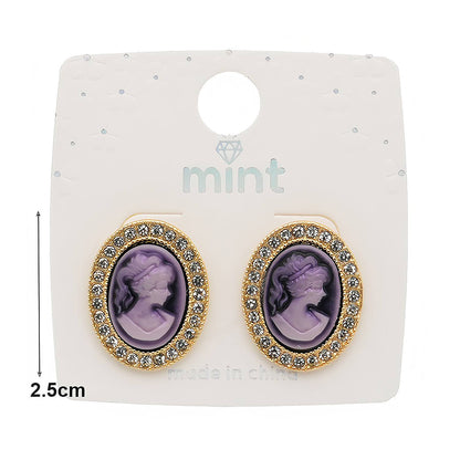 Victorian Lady Cameo Earring