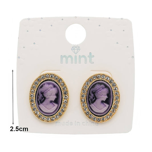 Victorian Lady Cameo Earring