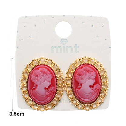 Victorian Lady Cameo Earring