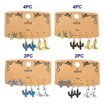 3 Pair Western Style Earring Set