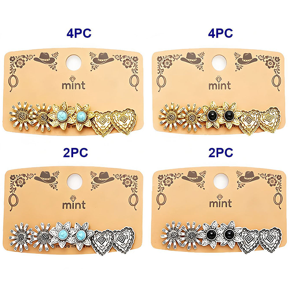 3 Pair Western Style Earring Set