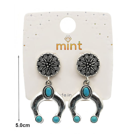 Western Style Turquoise Earring