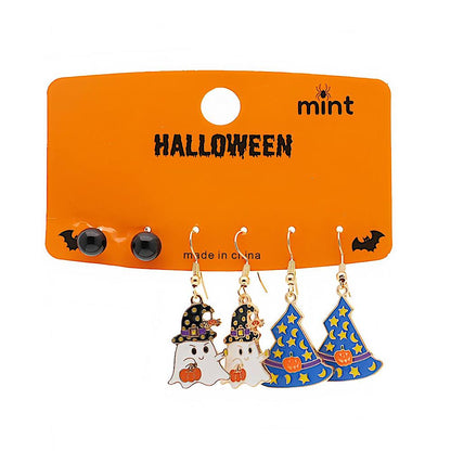 3 Pair Halloween Character Earring Set