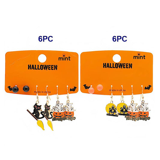 3 Pair Halloween Character Earring Set