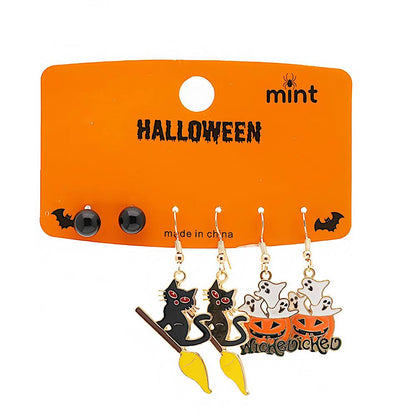 3 Pair Halloween Character Earring Set
