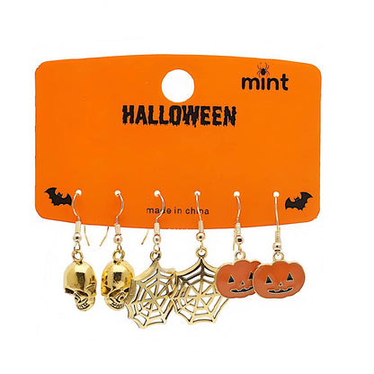 3 Pair Halloween Character Earring Set