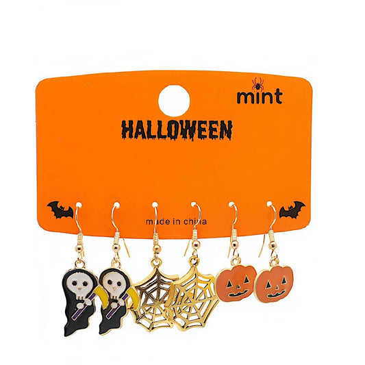 3 Pair Halloween Character Earring Set
